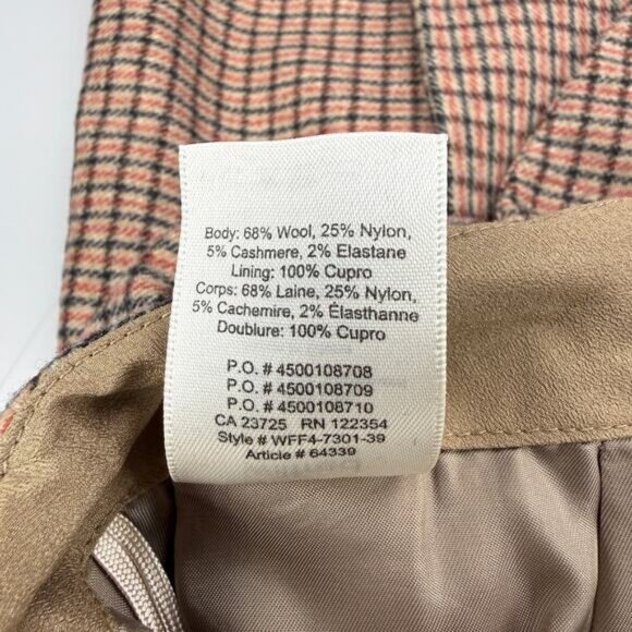 WILFRED Aritzia Wool Cashmere High Rise Wrap-Front Mini Skirt Sz 00 - Picture 8 of 9